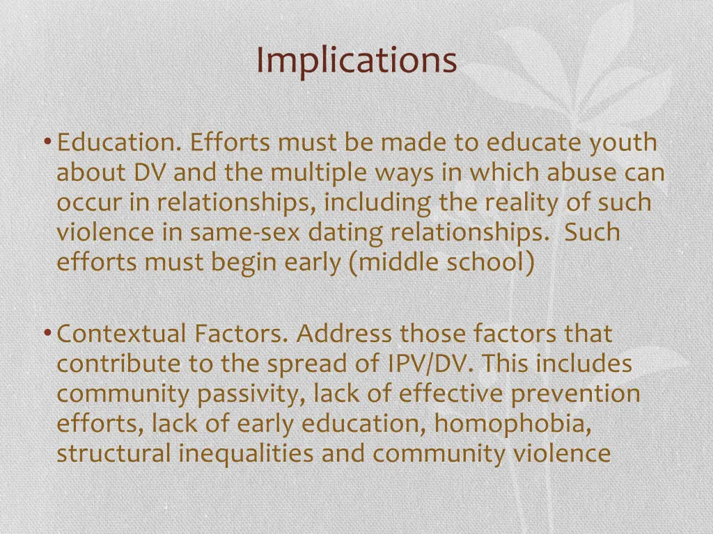 implications 1