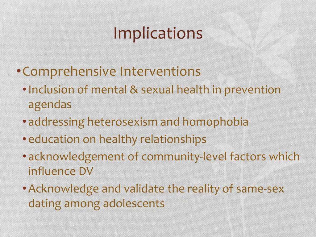 implications 2