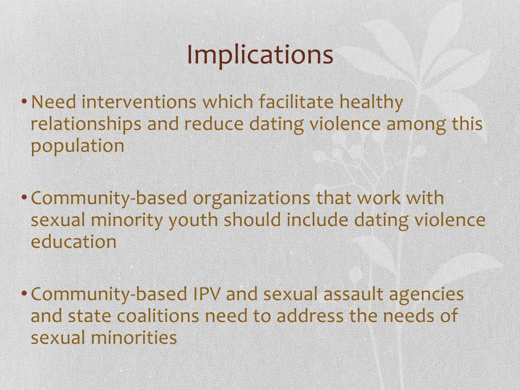 implications