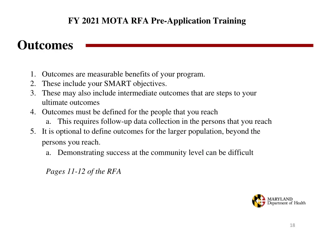 fy 2021 mota rfa pre application training 15