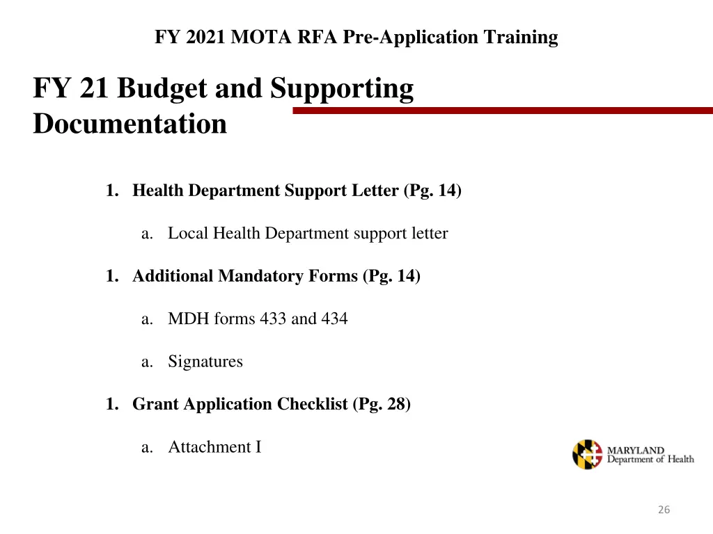 fy 2021 mota rfa pre application training 23