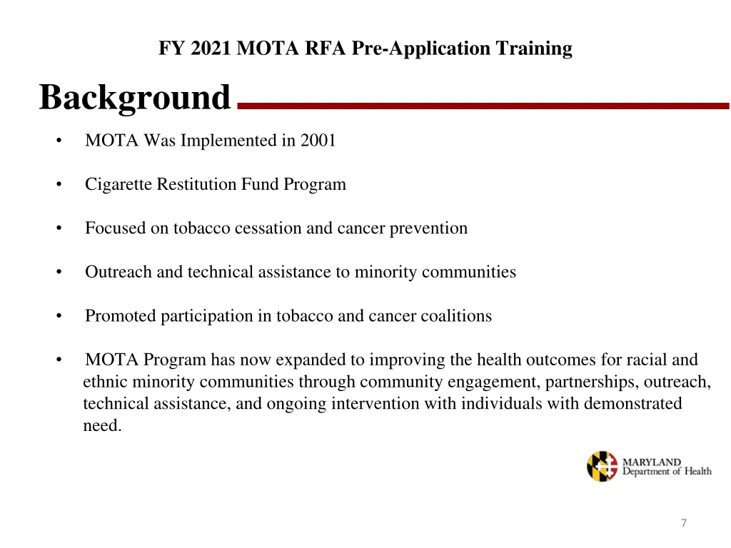 fy 2021 mota rfa pre application training 5