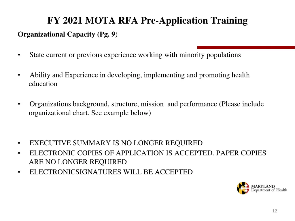 fy 2021 mota rfa pre application training 9