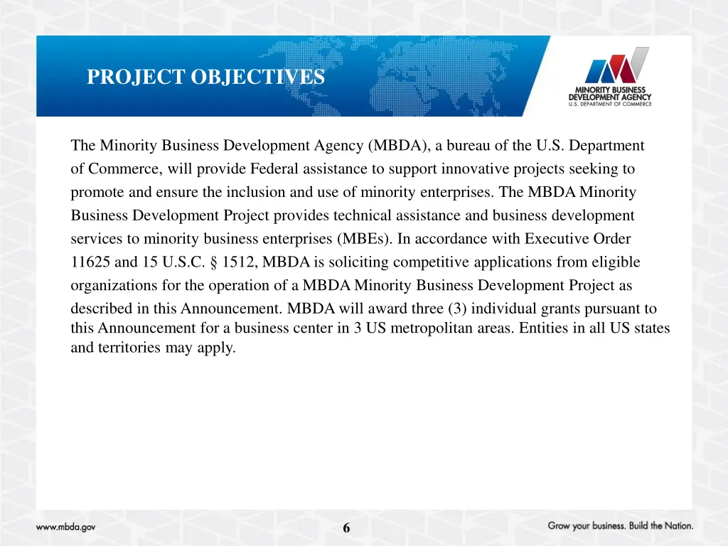 project objectives