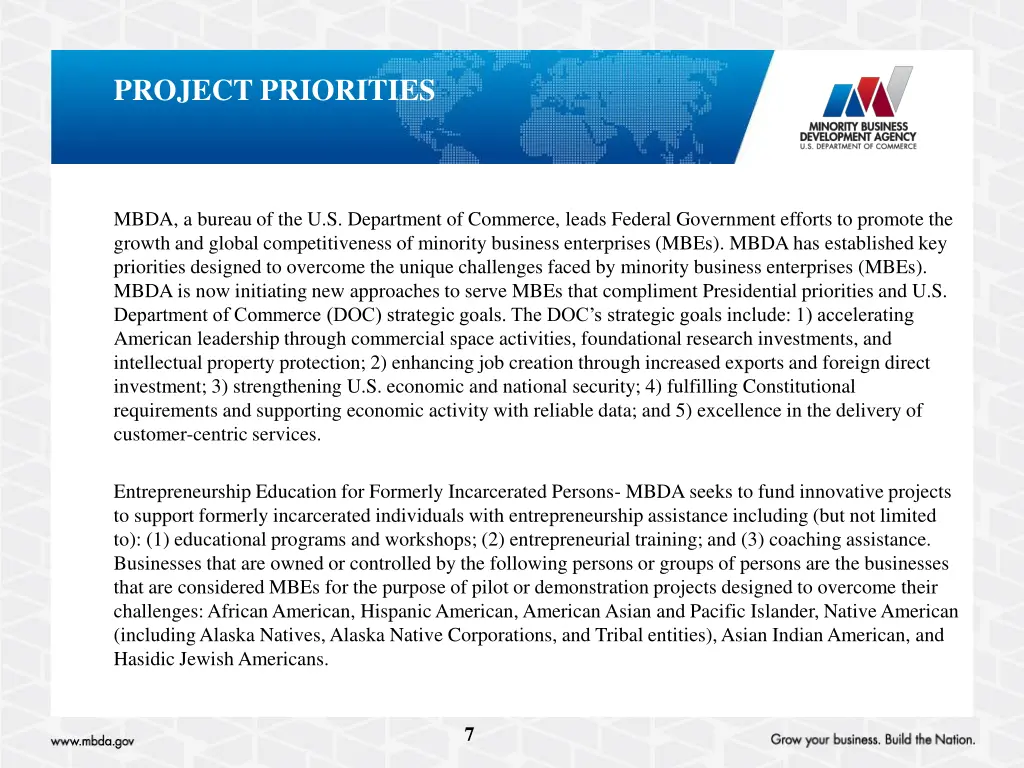 project priorities