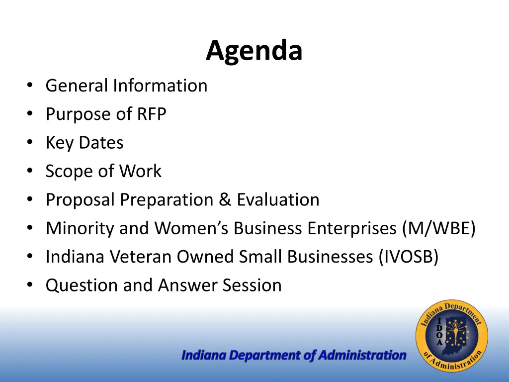 agenda