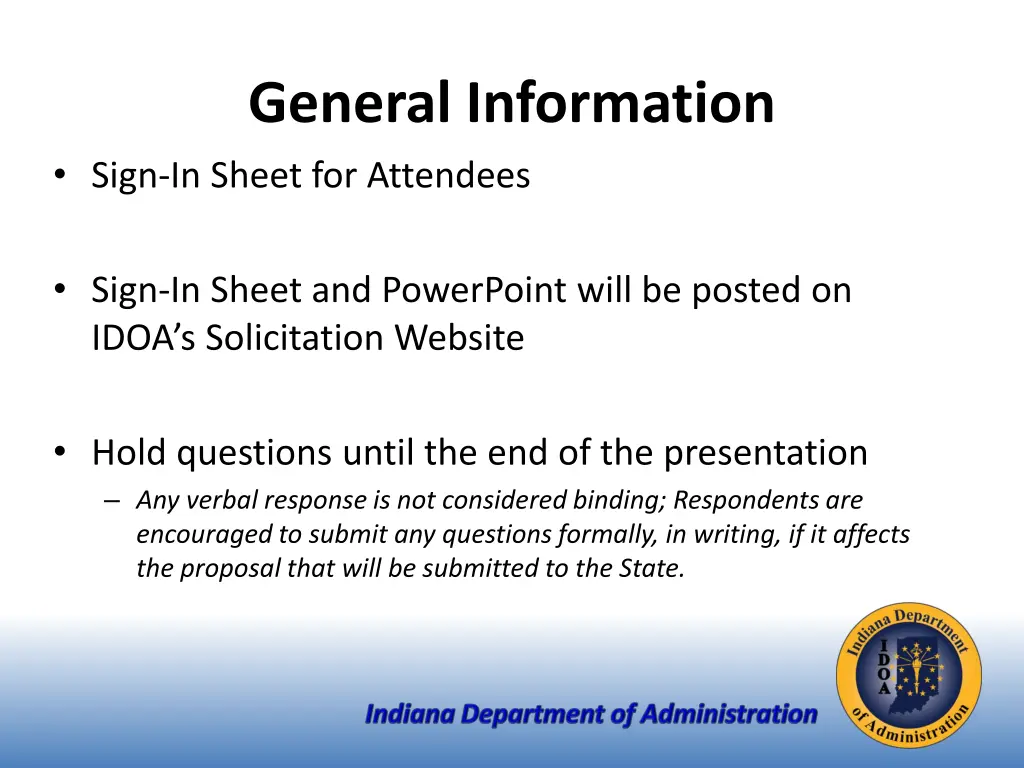 general information sign in sheet for attendees