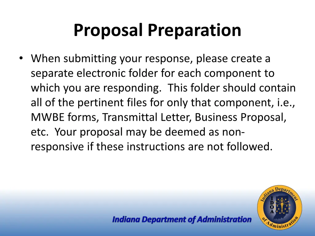 proposal preparation