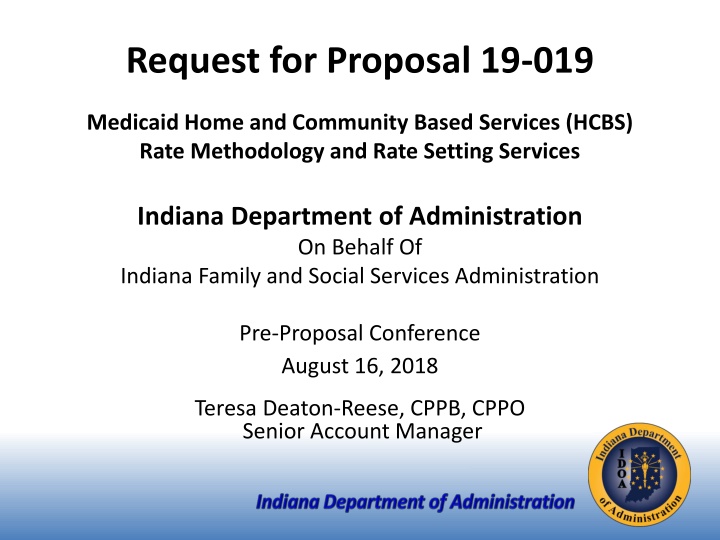 request for proposal 19 019