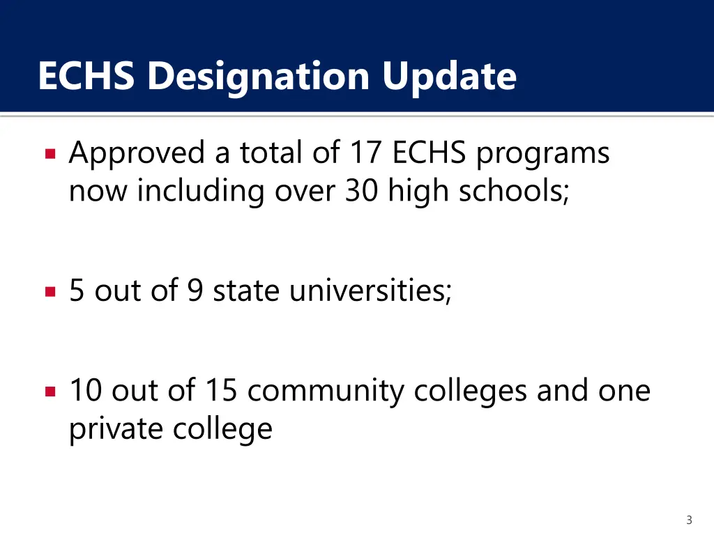 echs designation update