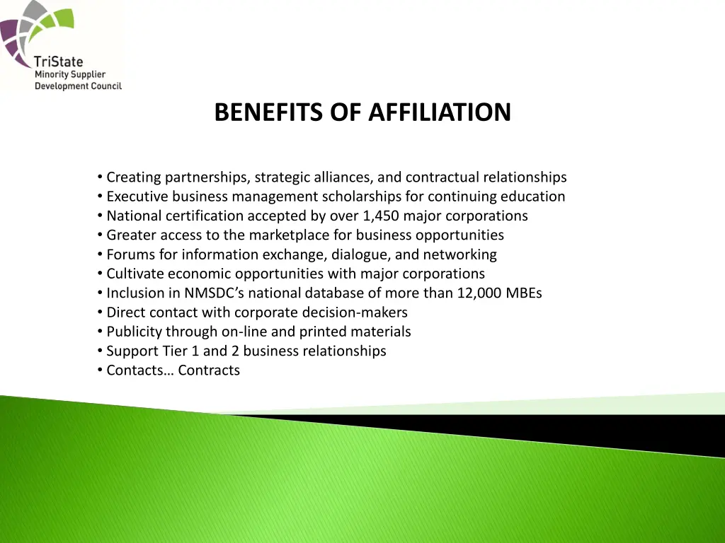benefits of affiliation