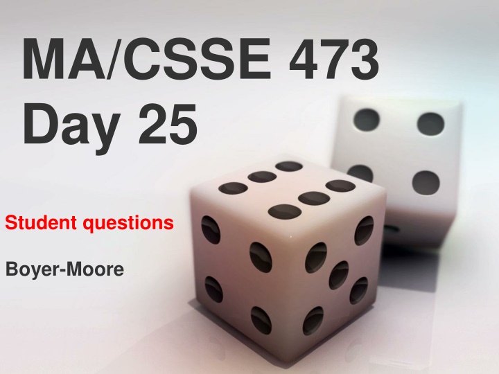 ma csse 473 day 25