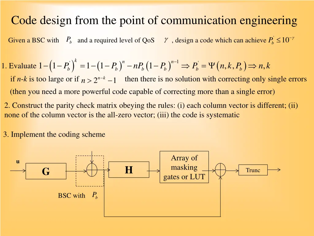 code design from the point of communication