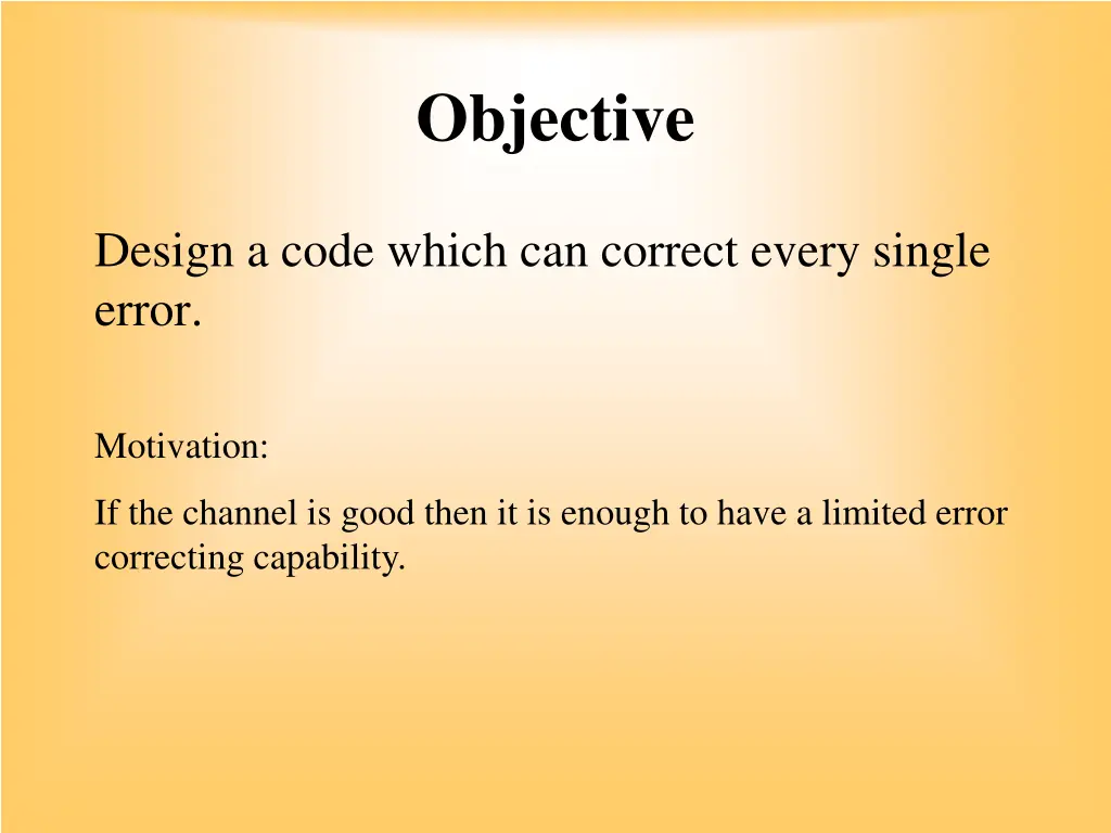 objective