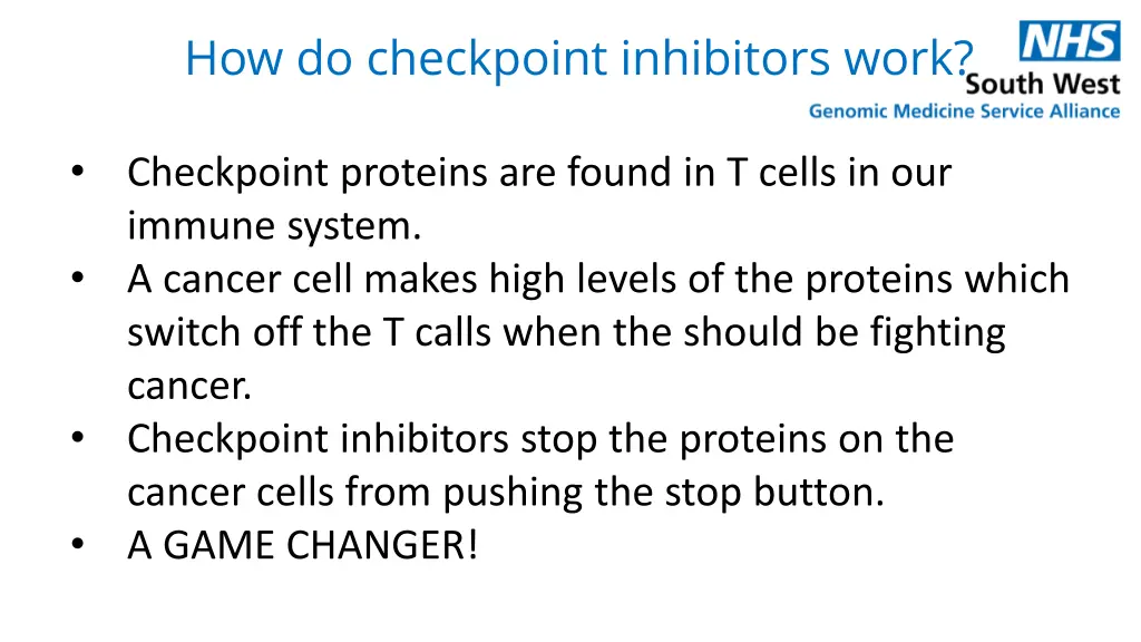 how do checkpoint inhibitors work