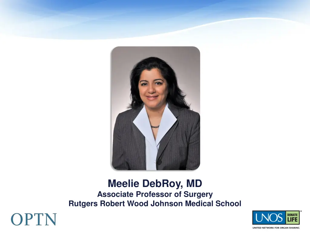 meelie debroy md associate professor of surgery
