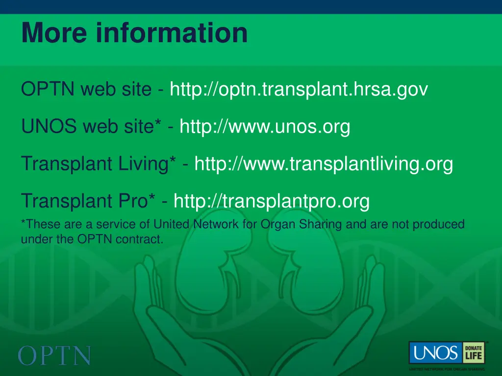 more information