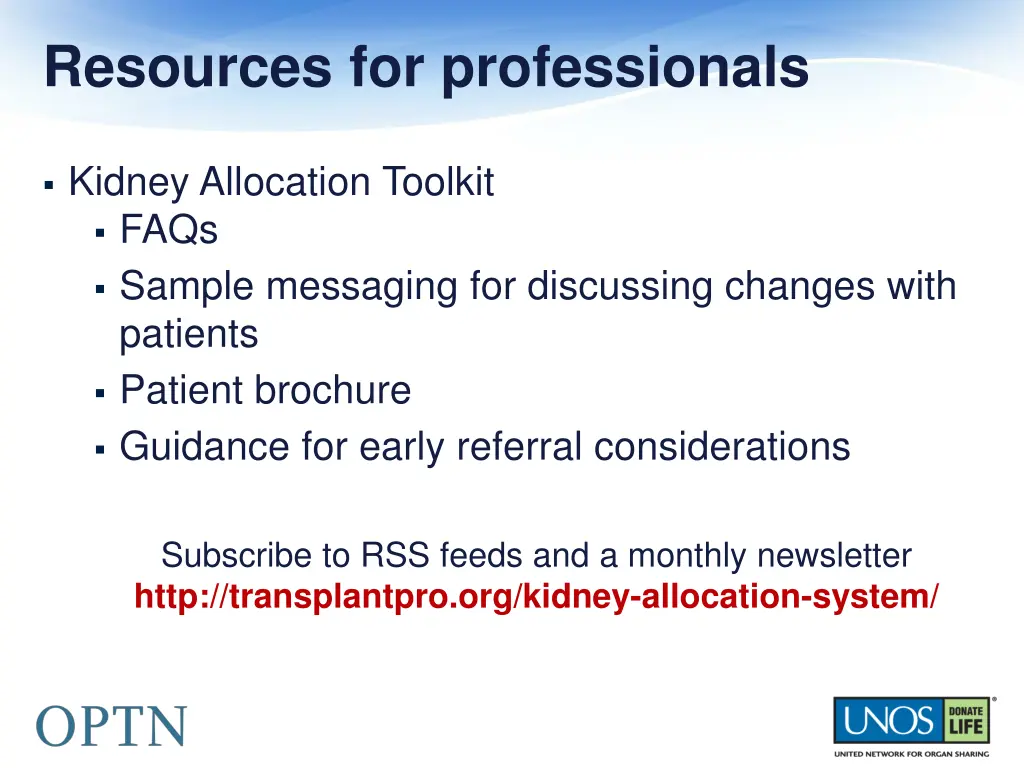 resources for professionals