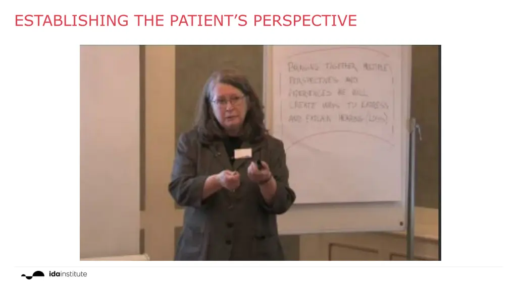 establishing the patient s perspective