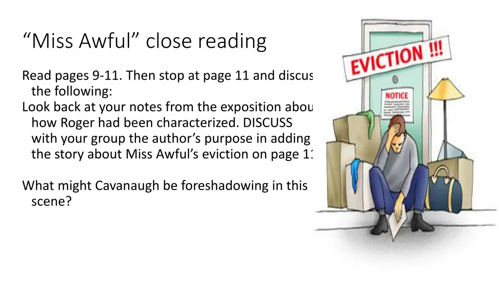 miss awful close reading