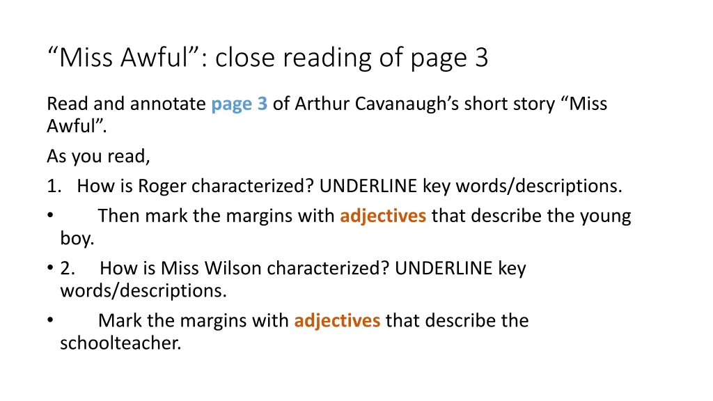 miss awful close reading of page 3