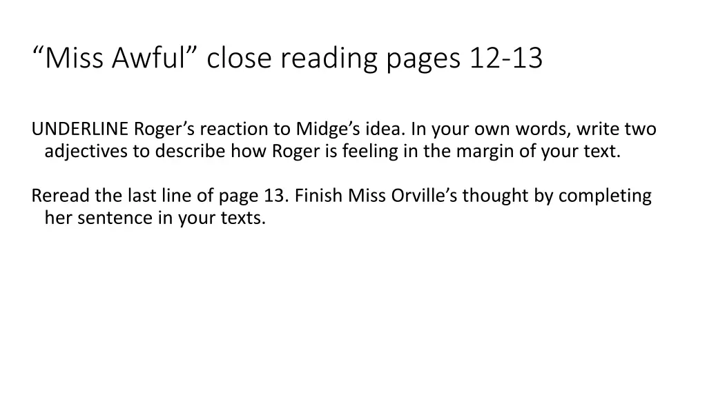 miss awful close reading pages 12 13 1