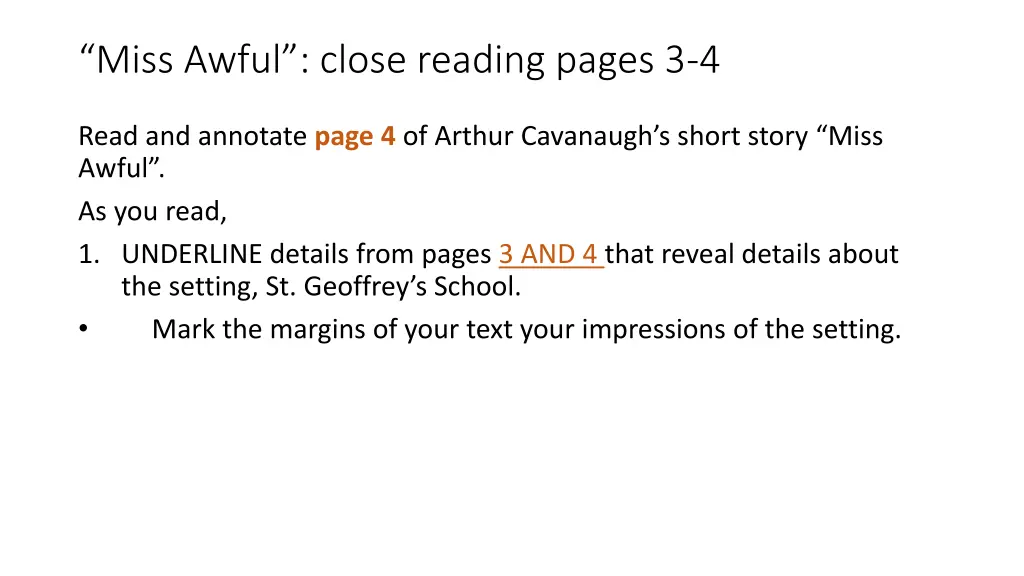 miss awful close reading pages 3 4