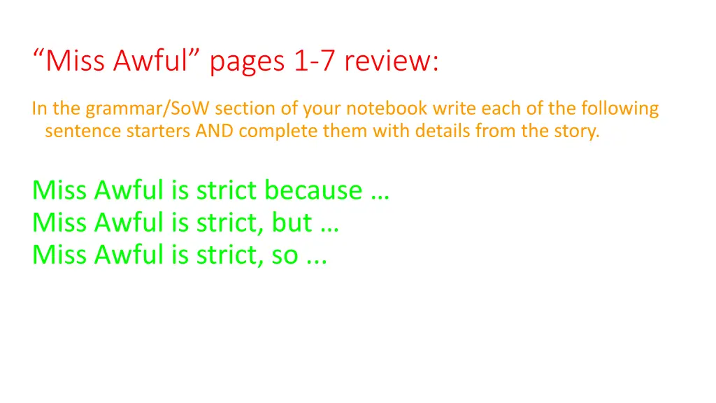 miss awful pages 1 7 review