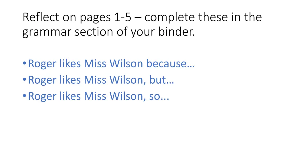reflect on pages 1 5 complete these