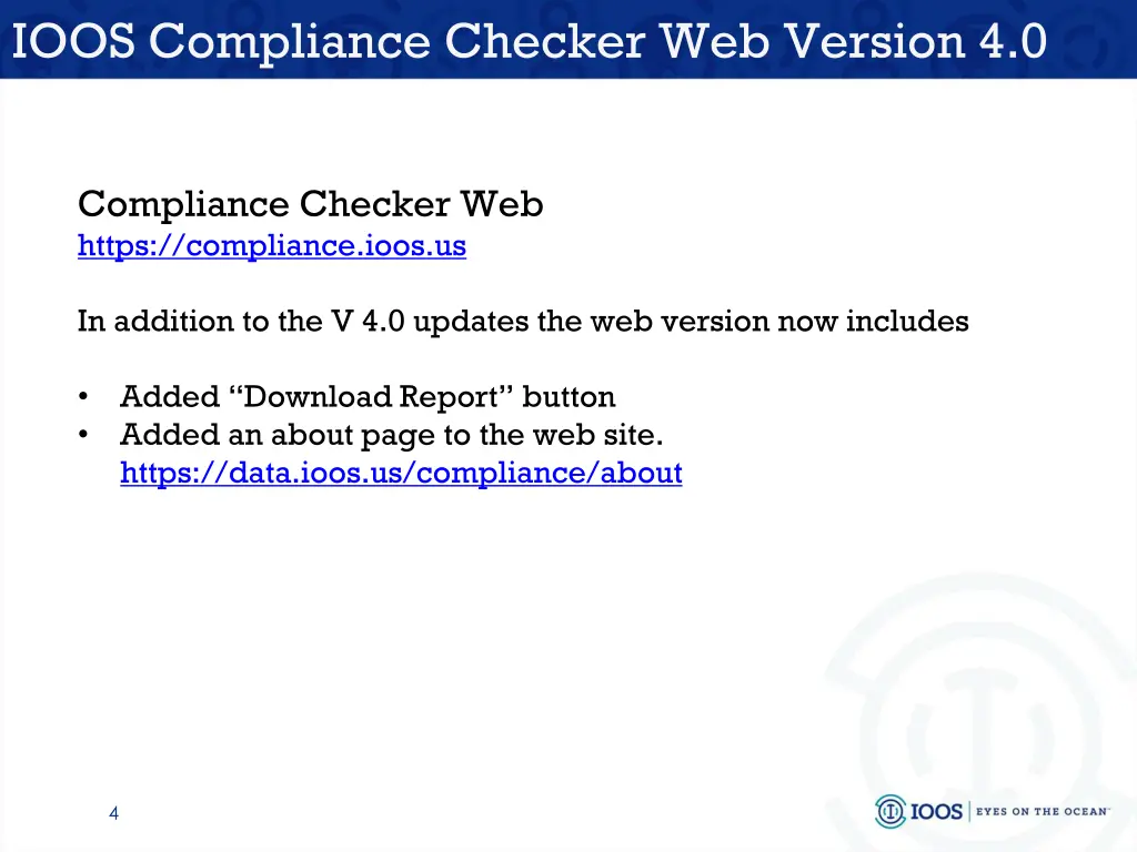 ioos compliance checker web version 4 0