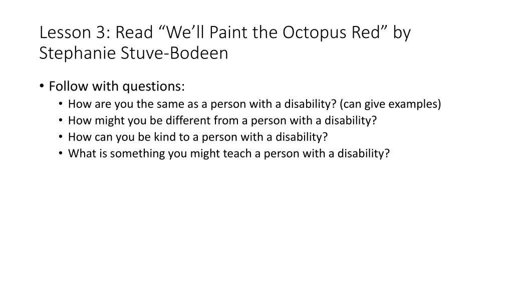 lesson 3 read we ll paint the octopus