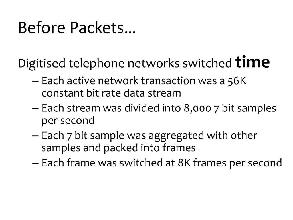before packets
