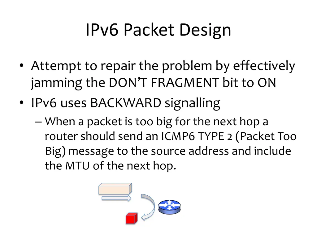 ipv6 packet design