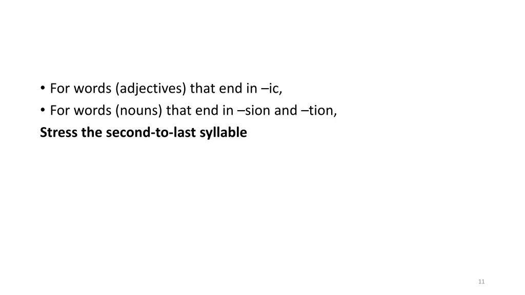 for words adjectives that end in ic for words