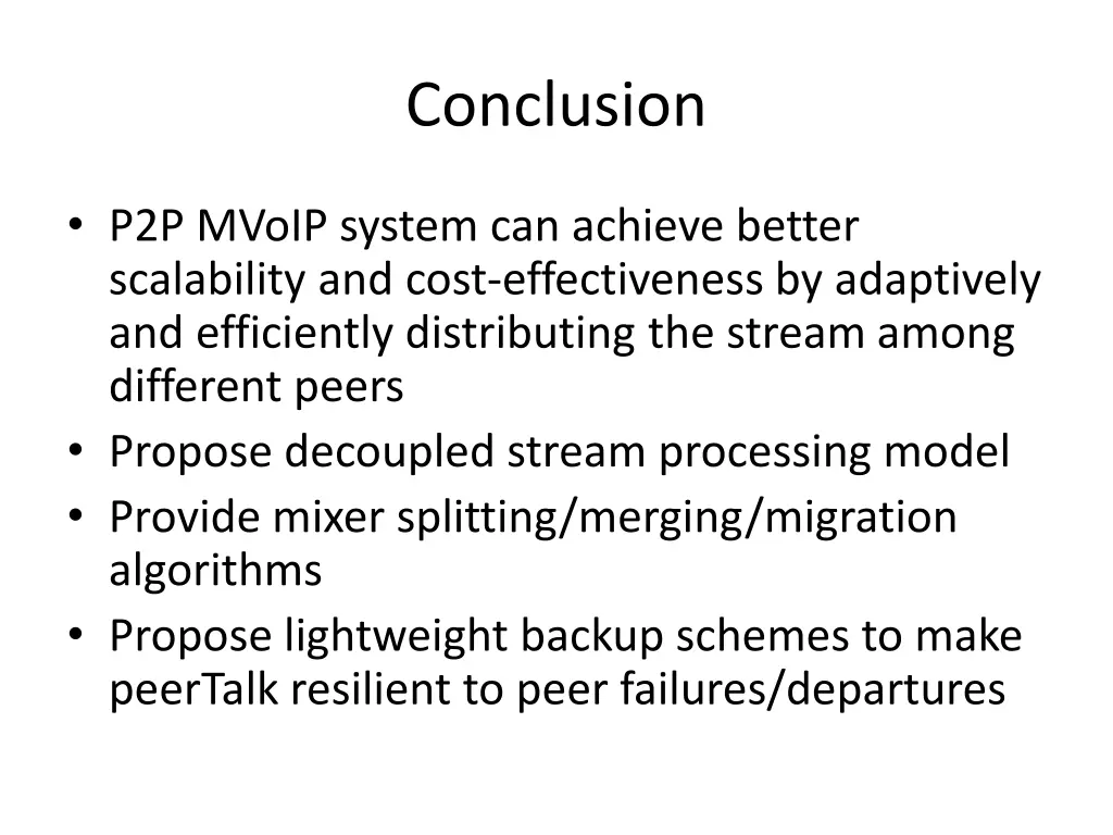 conclusion