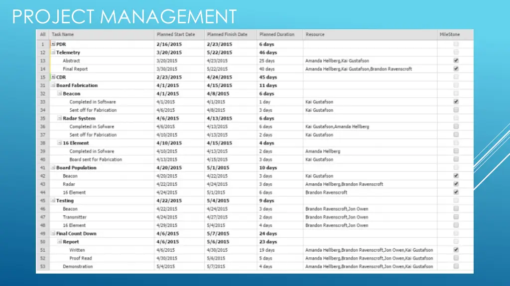 project management