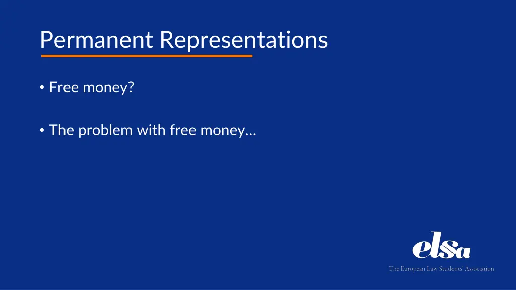 permanent representations