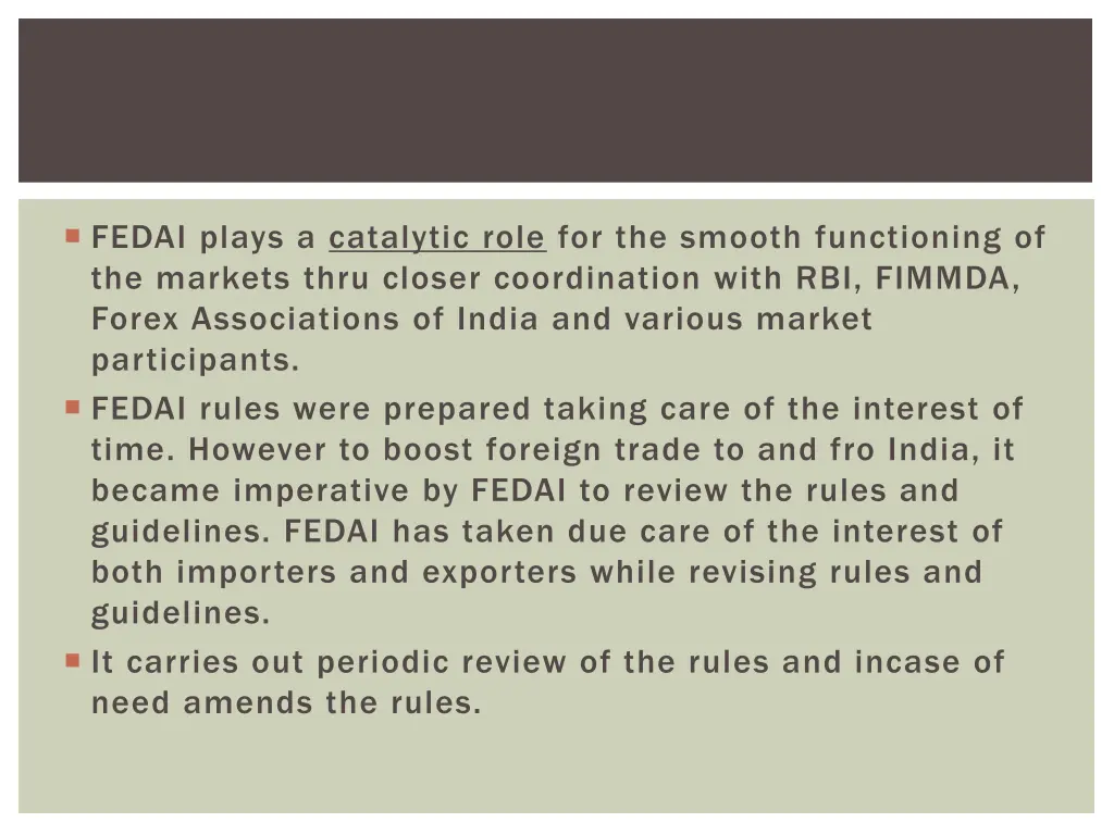 fedai plays a catalytic role for the smooth