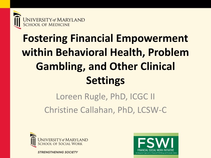 fostering financial empowerment within behavioral