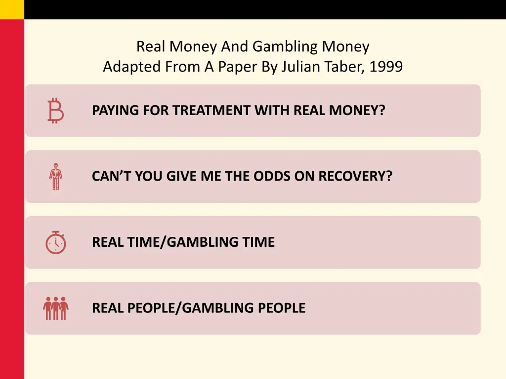 real money and gambling money adapted from 2
