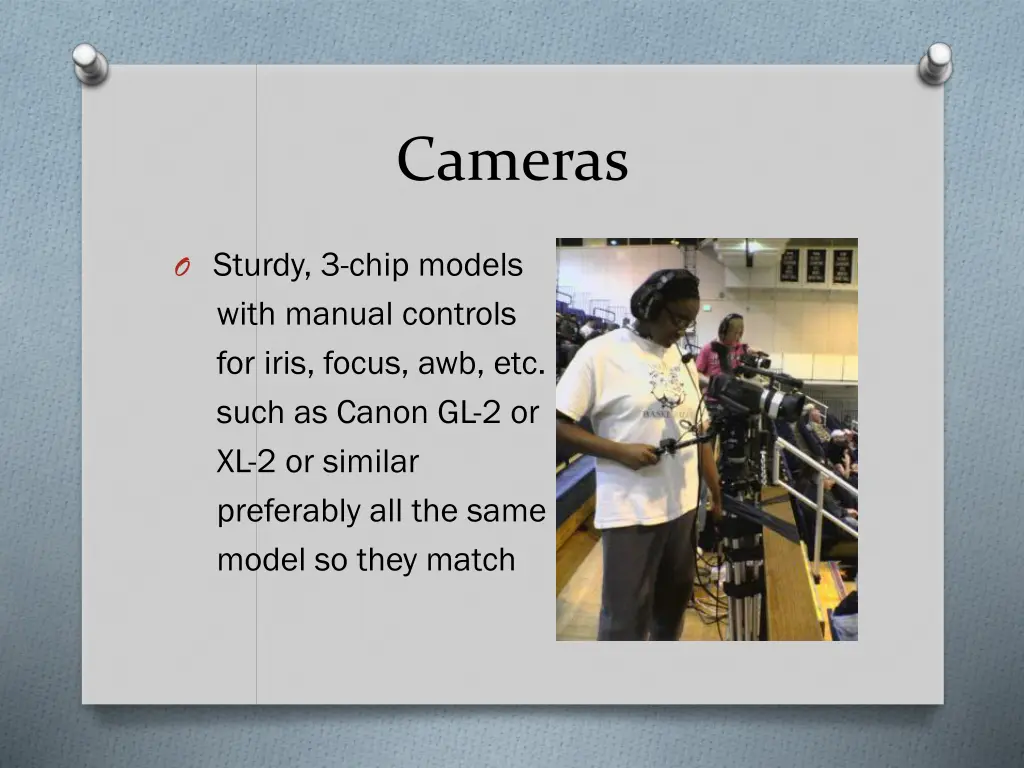 cameras