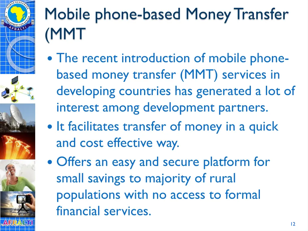 mobile phone based money transfer mmt