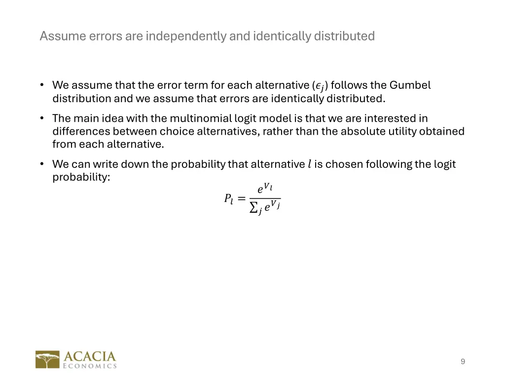 assume errors are independently and identically