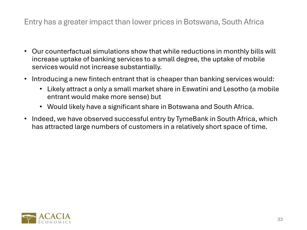 entry has a greater impact than lower prices