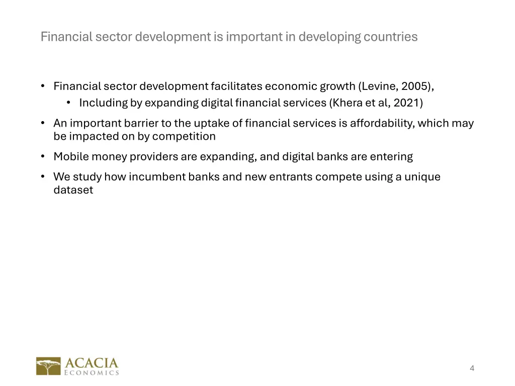 financial sector development is important