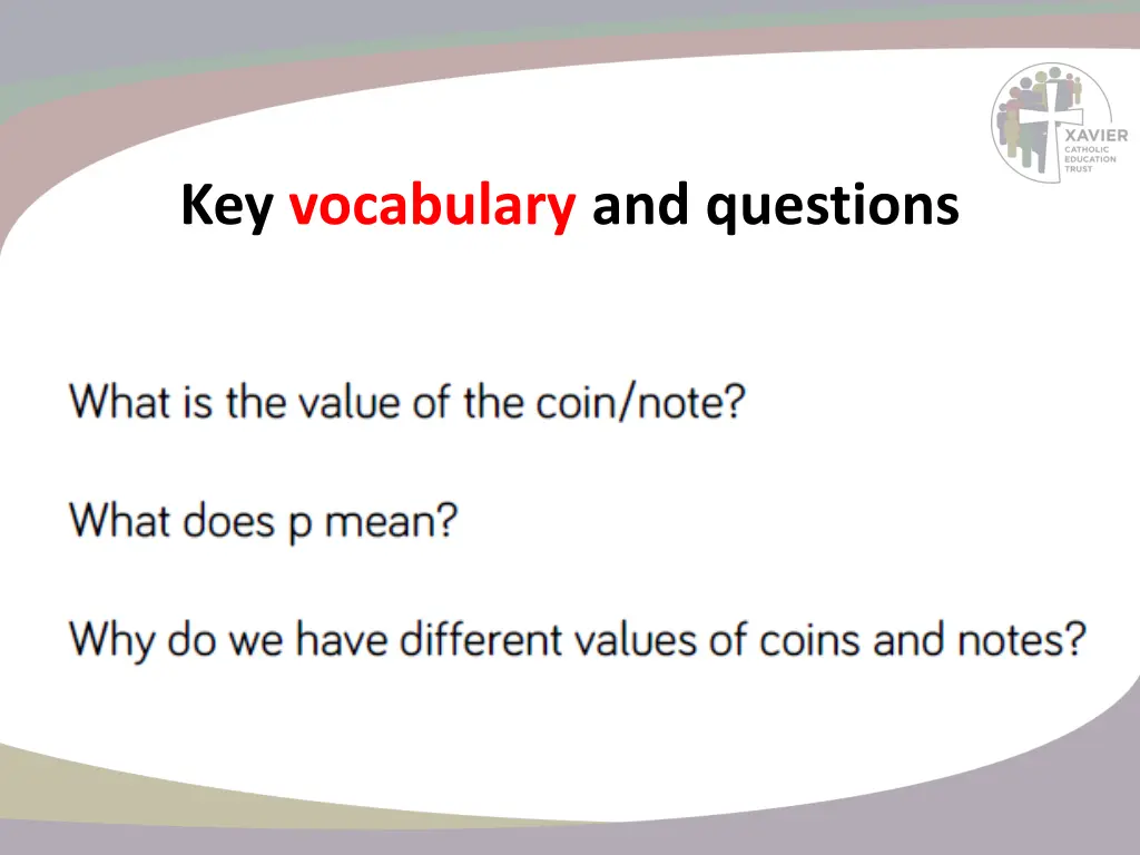 key vocabulary and questions