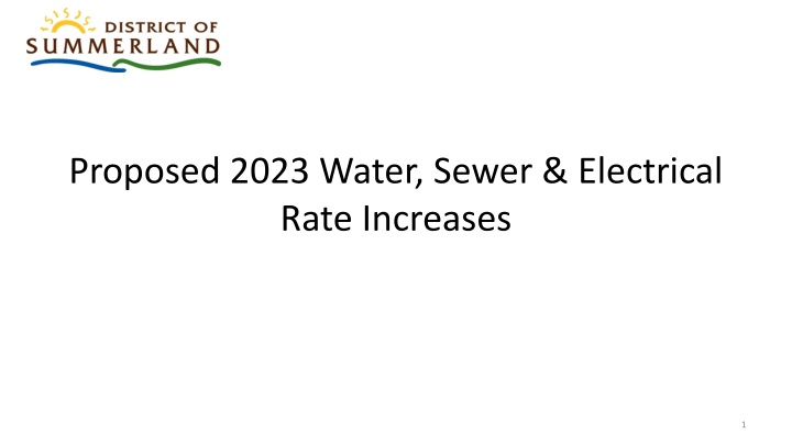 proposed 2023 water sewer electrical rate