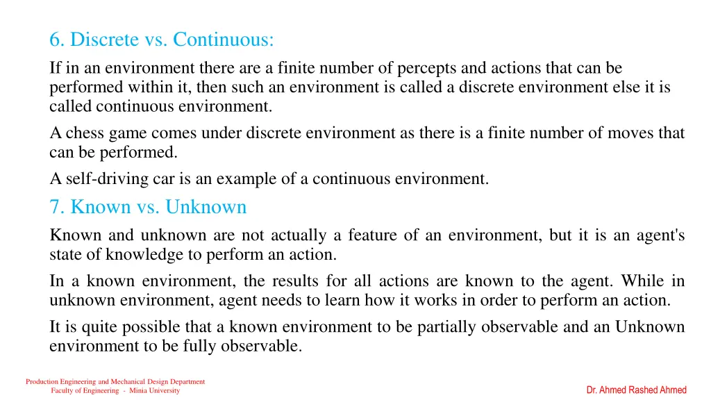 6 discrete vs continuous if in an environment