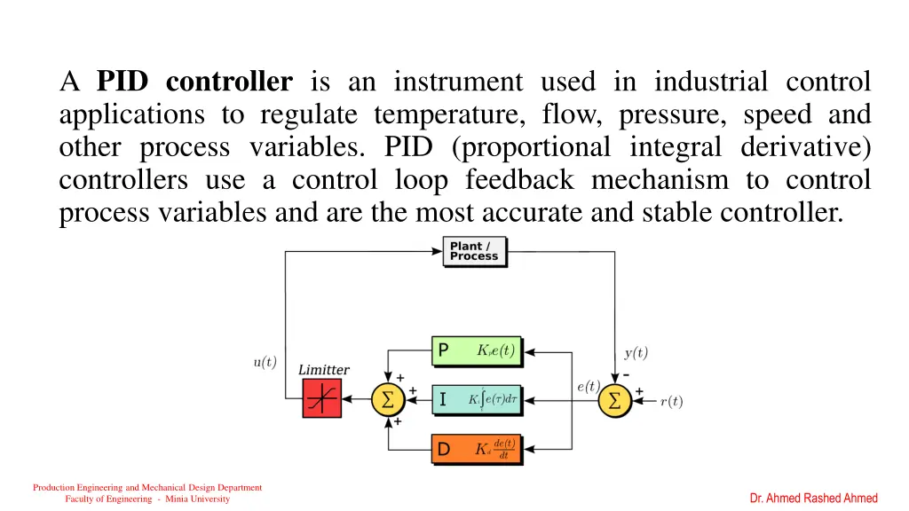 a pid controller is an instrument used