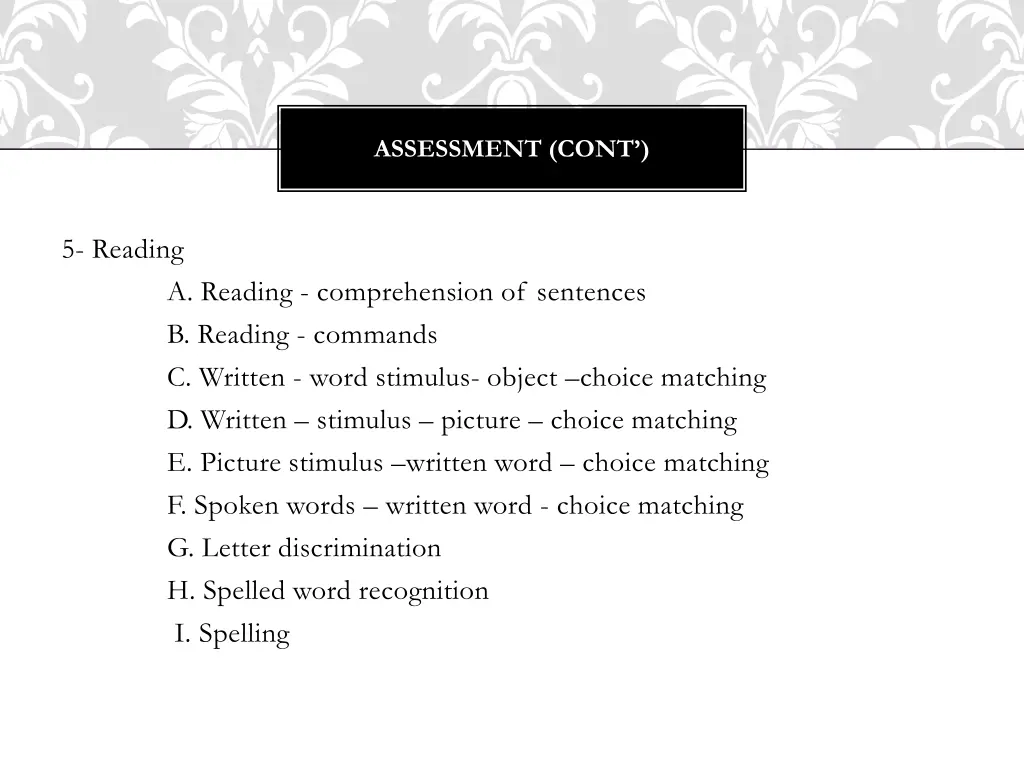 assessment cont 1